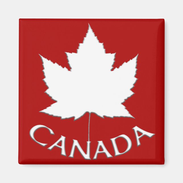 Kanada Souvenir Fridge Magnet Canada Maple Löv (Framsidan)