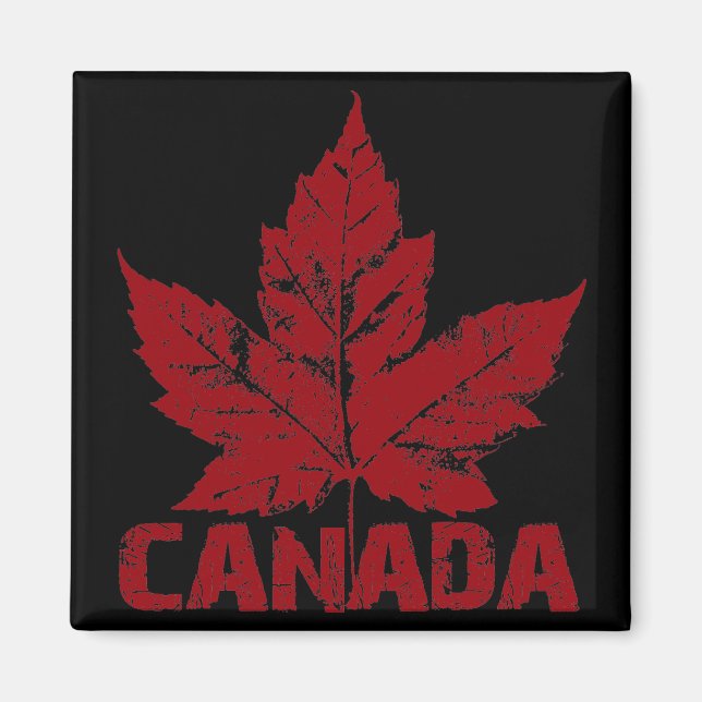 Kanada Souvenir Fridge Magnet Canada Maple Löv (Framsidan)