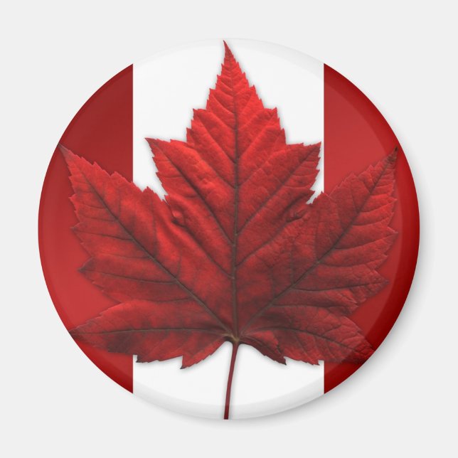 Kanada Souvenir Fridge Magnet Canada Maple Löv (Framsidan)