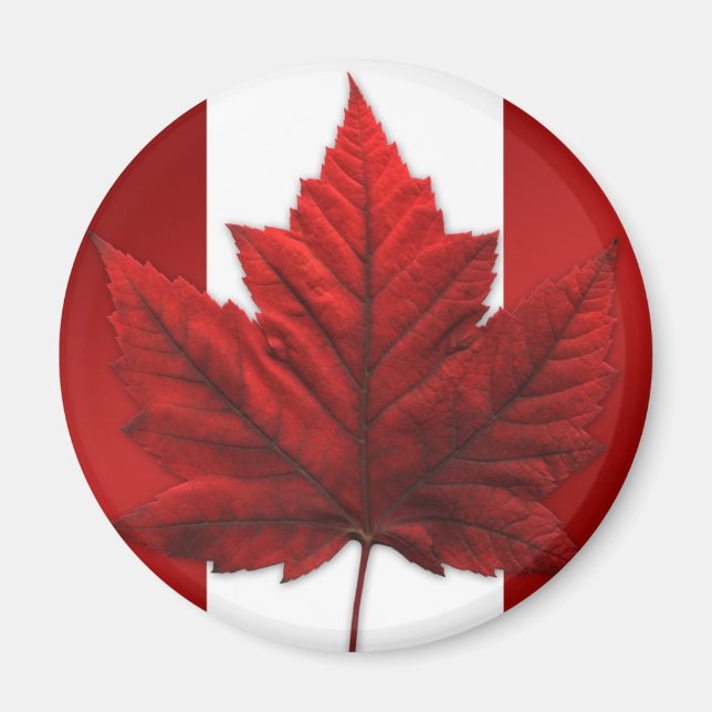 Kanada Souvenir Fridge Magnet Canada Maple Löv (Framsidan)