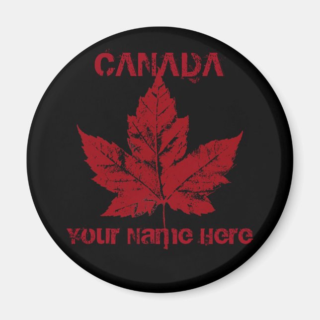 Kanada Souvenir Fridge Magnet Canada Personlig (Framsidan)
