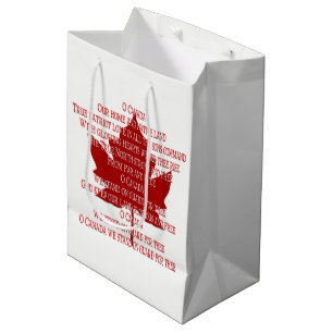 Kanada Souvenir Gift Bags Canada Anthem Gift Bag