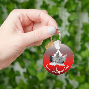 Kanada Souvenir Keychain Anpassningsbar Kanada Kee Nyckelring