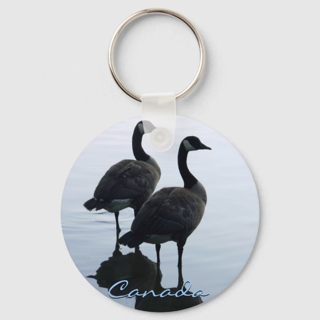 Kanada Souvenir Keychain Kanada Geese Keepsaké Nyckelring (Framsida)