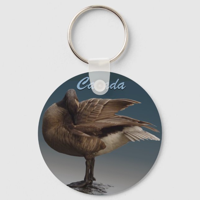 Kanada Souvenir Keychain Kanada Geese Keepsaké Nyckelring (Framsida)