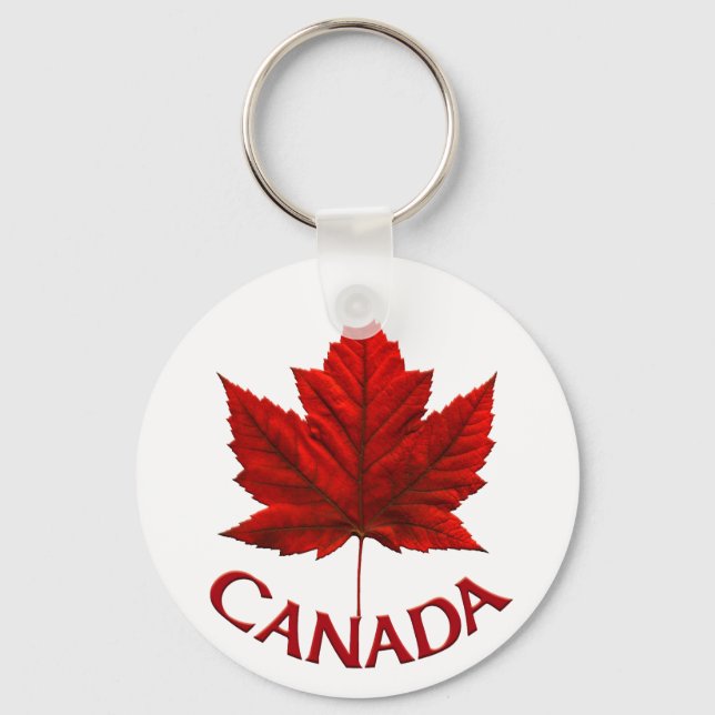 Kanada Souvenir Nyckelring Maple Löv Keychains (Framsida)