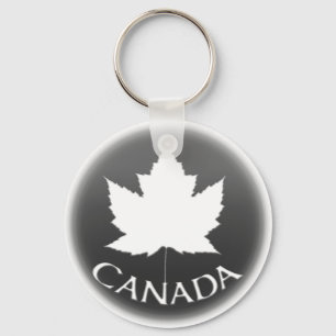 Kanada Souvenir Nyckelring White Maple Löv