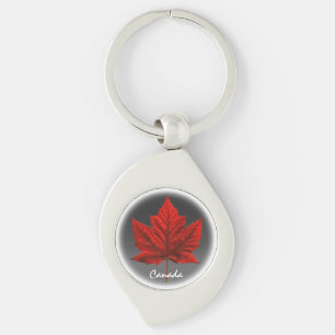 Kanada Souvenir Nyckelring White Maple Löv Gifts