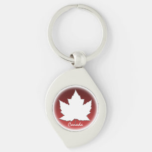 Kanada Souvenir Nyckelring White Maple Löv Gifts