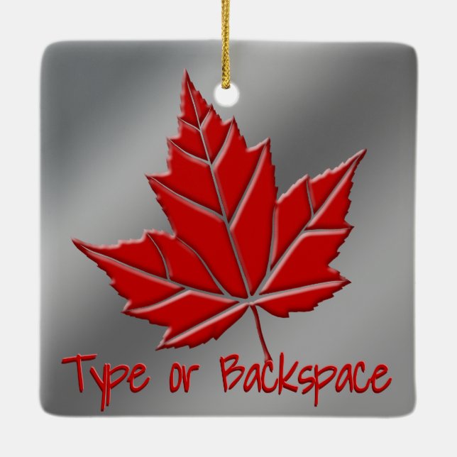 Kanada Souvenir Ornament Personlig Canada Gift (Baksida)