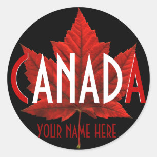 Kanada Souvenir Stickers Anpassningsbar Canada Sti Runt Klistermärke