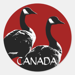 Kanada Souvenir Stickers Kanada Goose Stickers Runt Klistermärke