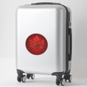 Kanada Souvenir Stickers Red Maple Löv Stickers Klistermärken