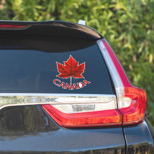 Kanada Souvenir Stickers Red Maple Löv Stickers Klistermärken