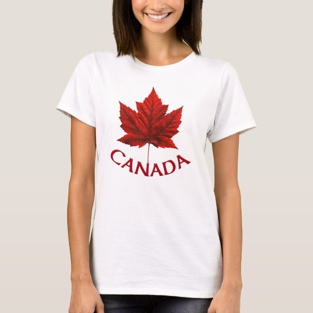Kanada Souvenir Tanktop Kanada Maple Löv Toppar T Shirt (Framsida)