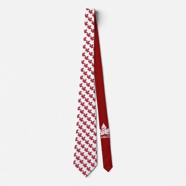 Kanada Souvenir Tie Coola Kanada Maple Löv Necktie Slips (Framsida)