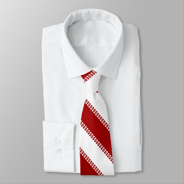 Kanada Souvenir Tie Red Maple Löv Canada Neckties (Bunden)