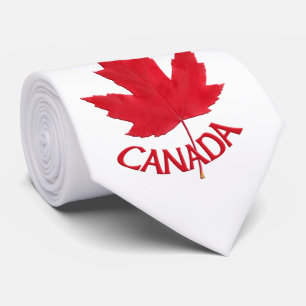 Kanada Souvenir Tie Roligt Kanada Maple Löv Ties Slips