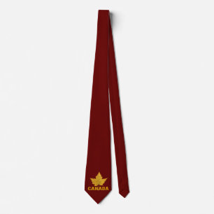 Kanada Souvenir Tie Roligt Kanada Maple Löv Ties Slips