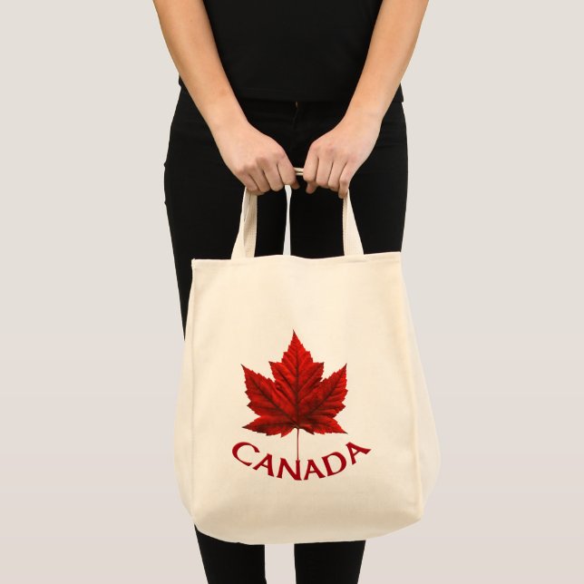 Kanada Souvenir Tote bags Kanada Maple Löv Bagage Tygkasse (Framsida (produkt))
