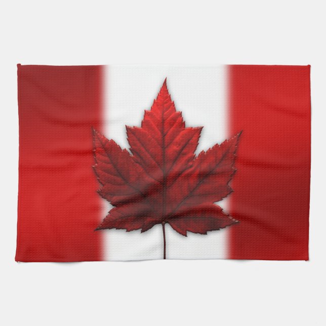 Kanada Souvenir Towel Canadian Tea Towel Decor Kökshandduk (Horisontell)