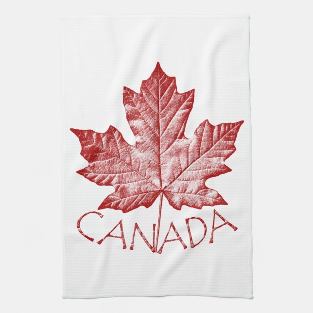 Kanada Souvenir Towel Canadian Tea Towel Decor Kökshandduk (Vertikal)