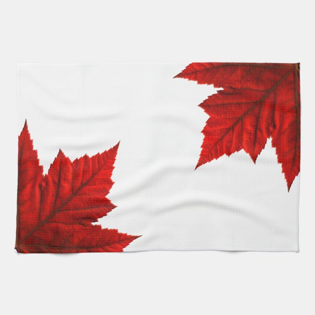 Kanada Souvenir Towel Canadian Tea Towel Decor Kökshandduk (Horisontell)