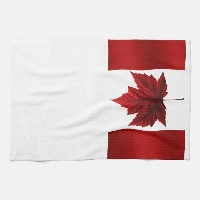 Kanada Souvenir Towel Canadian Tea Towel Decor Kökshandduk (Horisontell)