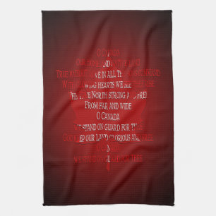 Kanada Souvenir Towel Kanada Anthem Tea Towels Kökshandduk