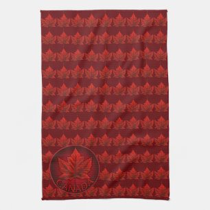 Kanada Souvenir Towel Kanada Maple Löv Tea Towels Kökshandduk