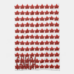 Kanada Souvenir Towel Kanada Maple Löv Tea Towels Kökshandduk