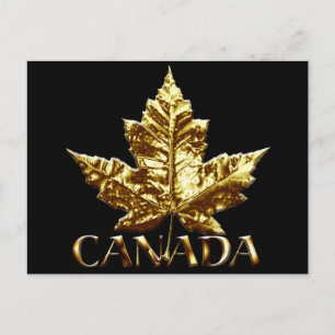 Kanada Souvenir vykort Guld Kanada Medalj Kort