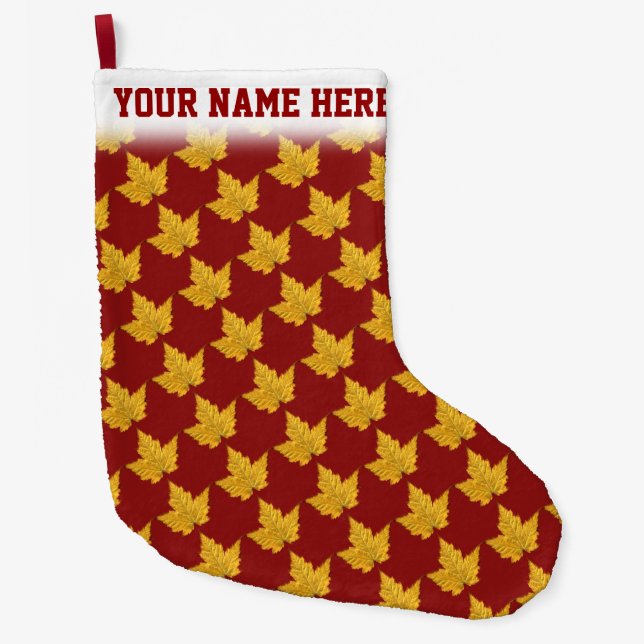 Kanada Stocking Canada jul Stocking Anpassningsbar Stor Julstrumpa (Framsidan)