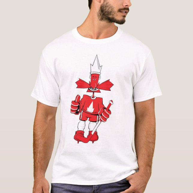 Kanada stolt hockeyspelare tee (Framsida)