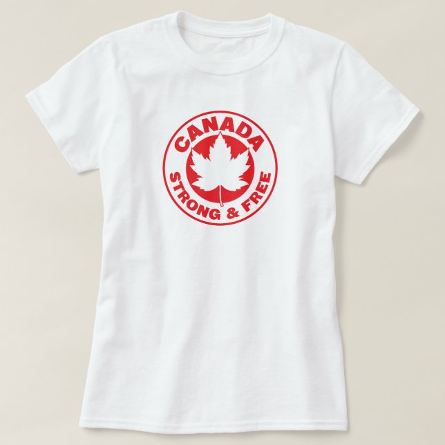 Kanada Strong & Free T-shirt (Design framsida)