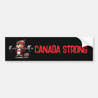 Kanada Strong Weight Living Beaver Bildekal