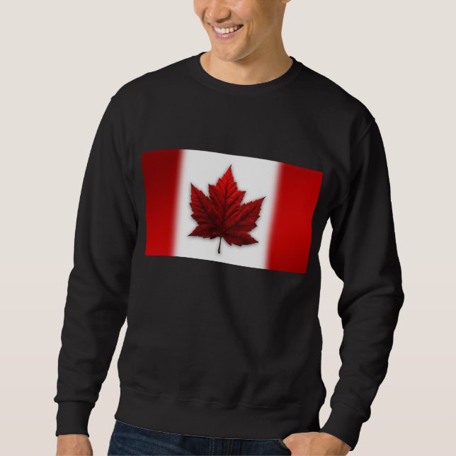Kanada Sweatshirt Canada Flagga Souvenir Sweatshir (Framsida)