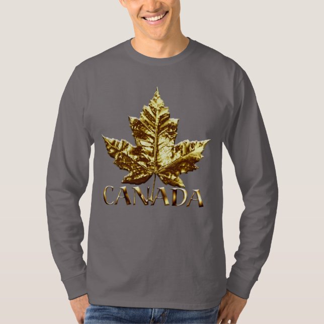Kanada Sweatshirt Canada Flagga Souvenir Sweatshir Tee Shirt (Framsida)