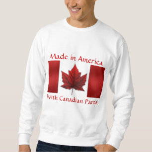 Kanada Sweatshirt Canada Flagga Sweatshirt