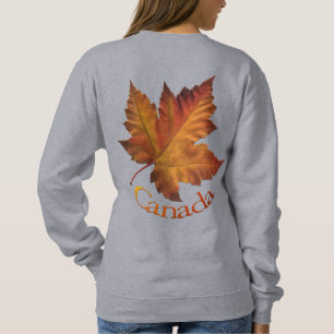 Kanada Sweatshirt Guld Maple Löv Women's Shirt T