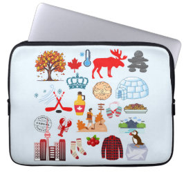 Kanada Symbols Laptop Fodral