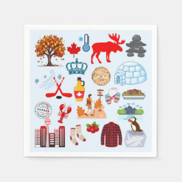 Kanada Symbols Pappersservett