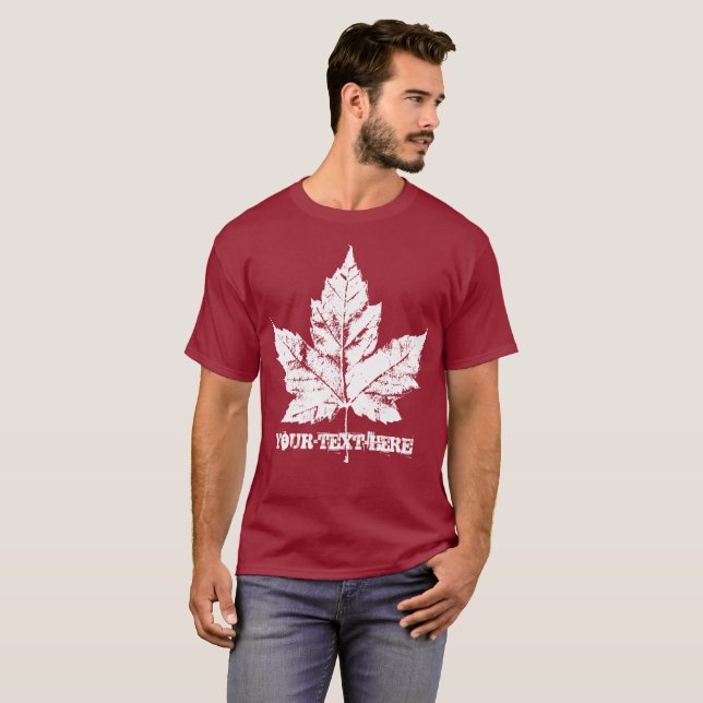 Kanada T-Shirt Canada Maple Löv Shirt (Hel framsida)