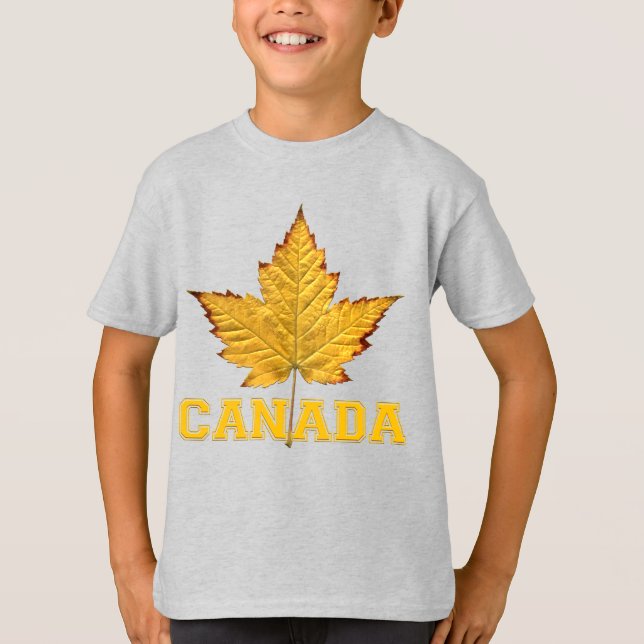 Kanada T-shirt Unisex Barn Varsity Canada Shirts (Framsida)
