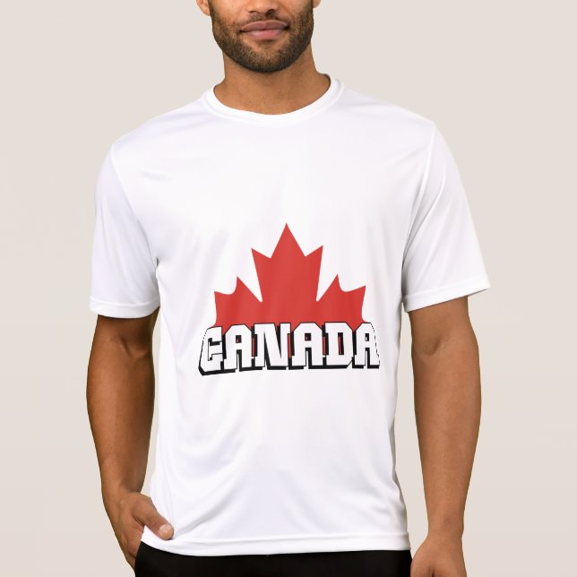 Kanada T skjortaman Shirt (Framsida)