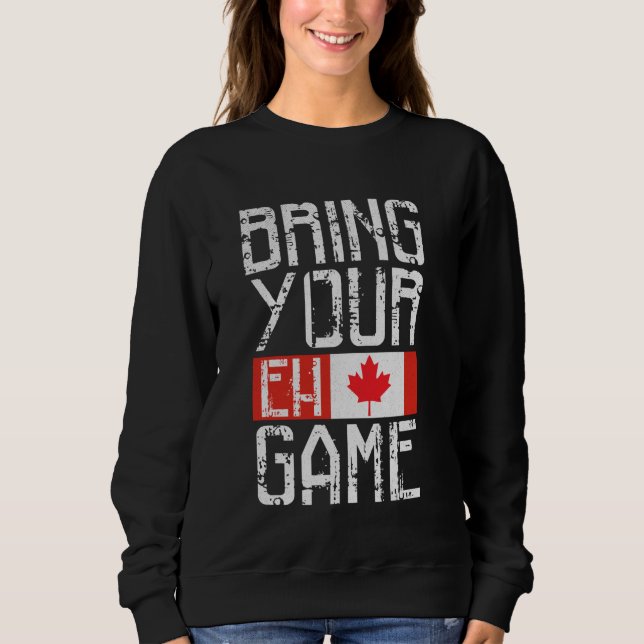 Kanada Ta Med Ditt Eh-spel T Shirt (Framsida)
