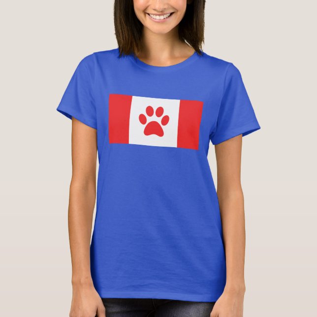 Kanada Tass Flagga - Lustigt kanadensiska Flagga T Shirt (Framsida)