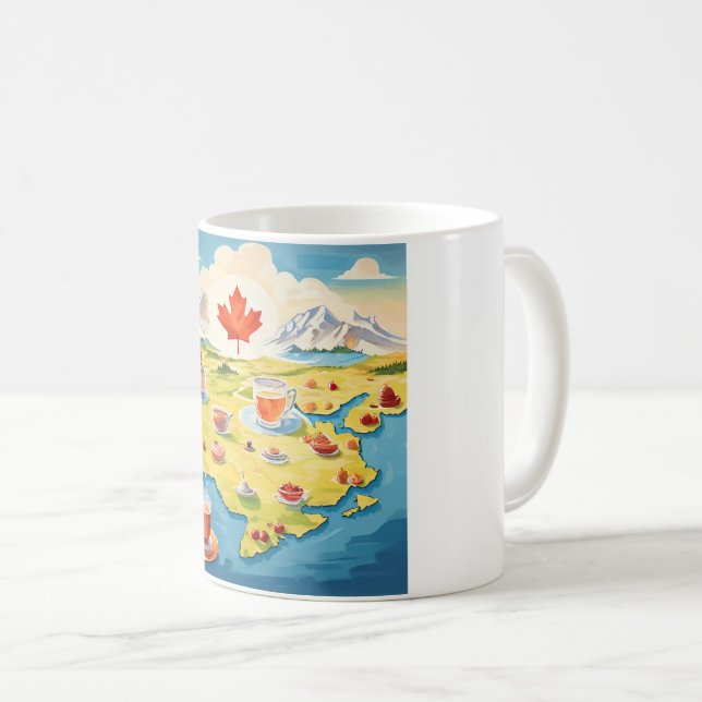 Kanada tea karta kaffemugg (Framsida höger)