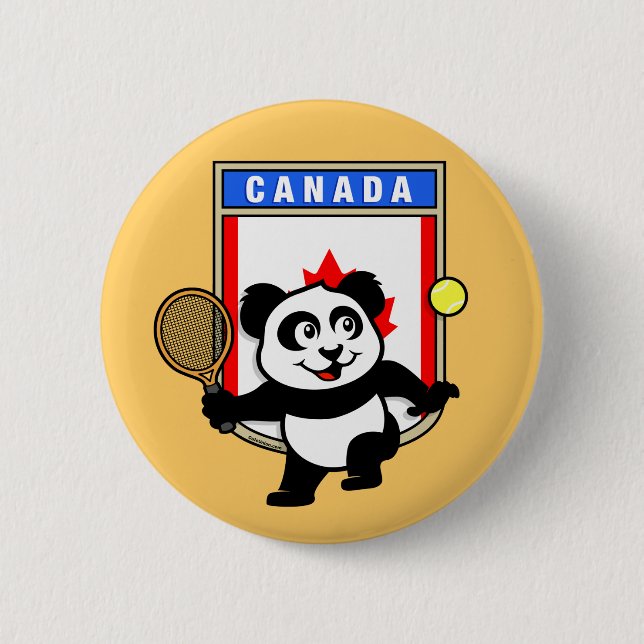 Kanada Tennis Panda Knapp (Framsida)