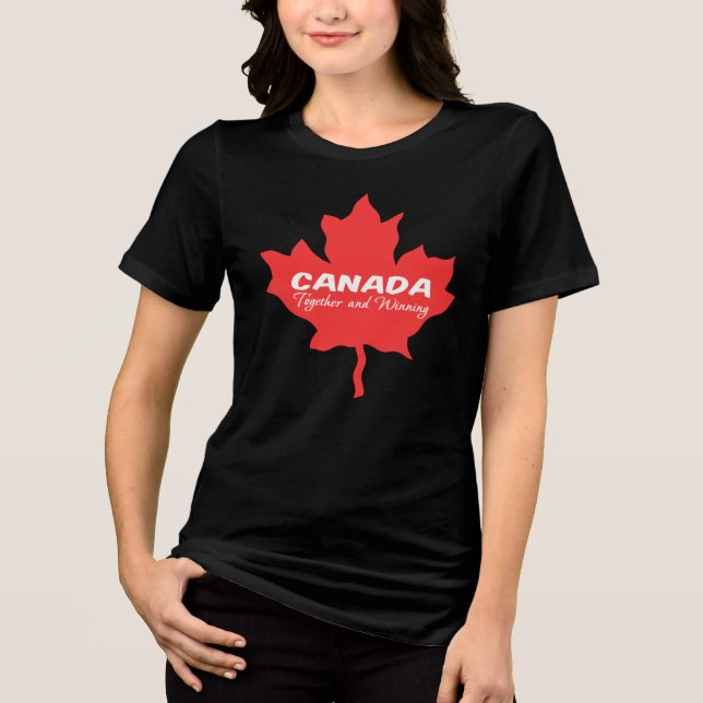Kanada Tillsammans och Winning T Shirt (Framsida)